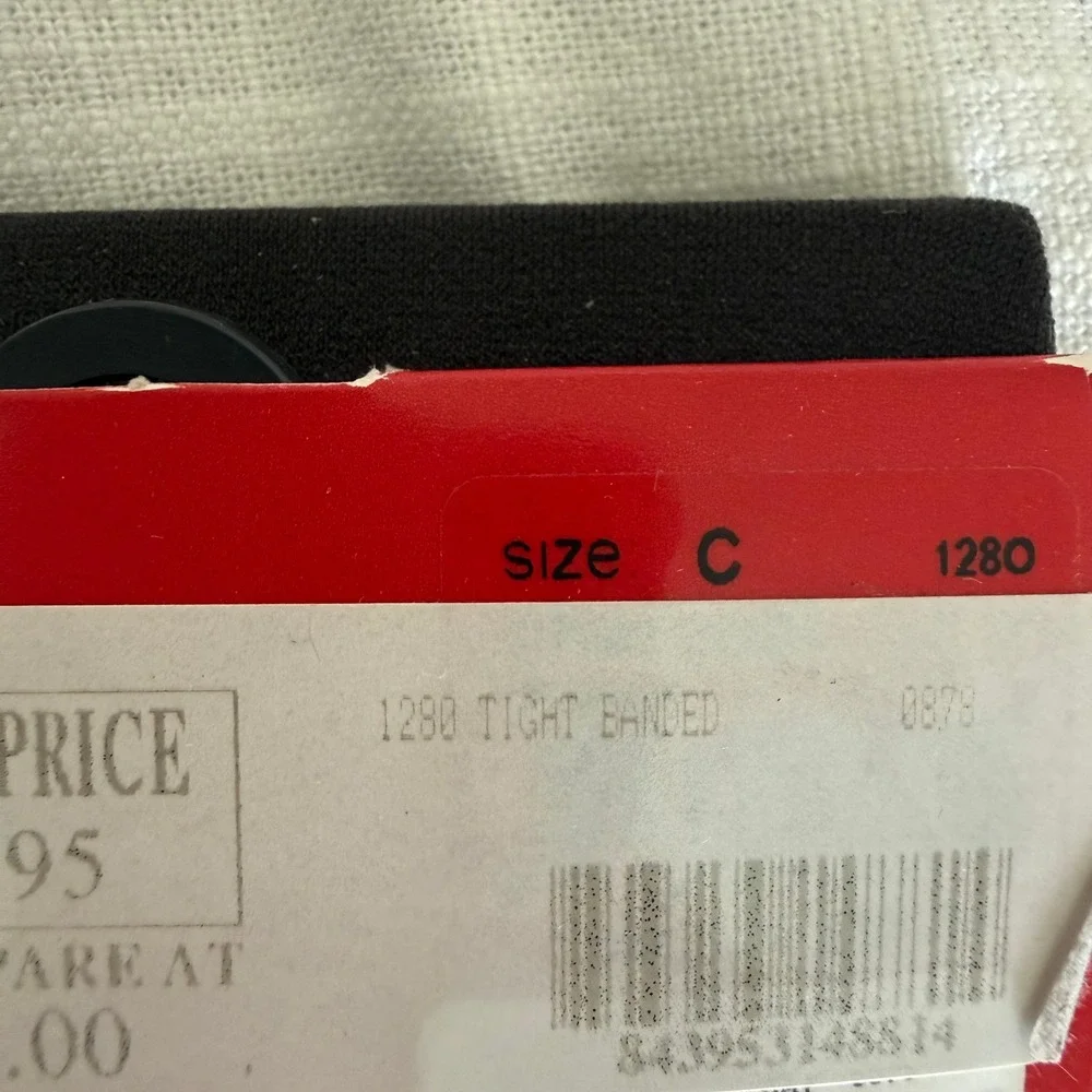 Spanx Tight-End Tights Black Original Bodyshaping Opaque Hosiery 1280 Size C